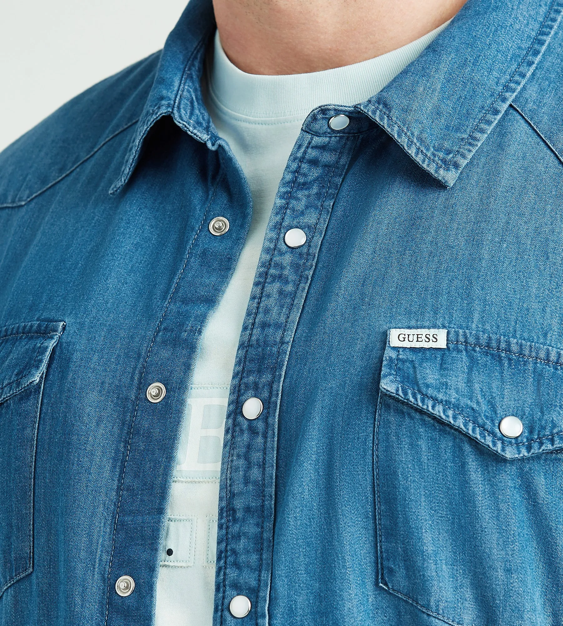Denim Shirt sold by George Richards product image thumbnail 2
