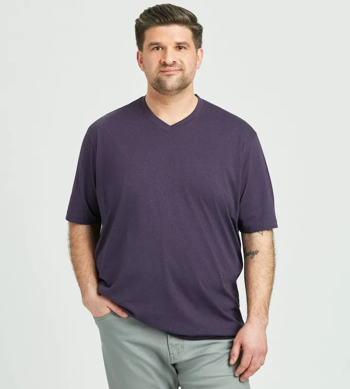 Ultimate V-Neck Marled Tee made by George Richards
