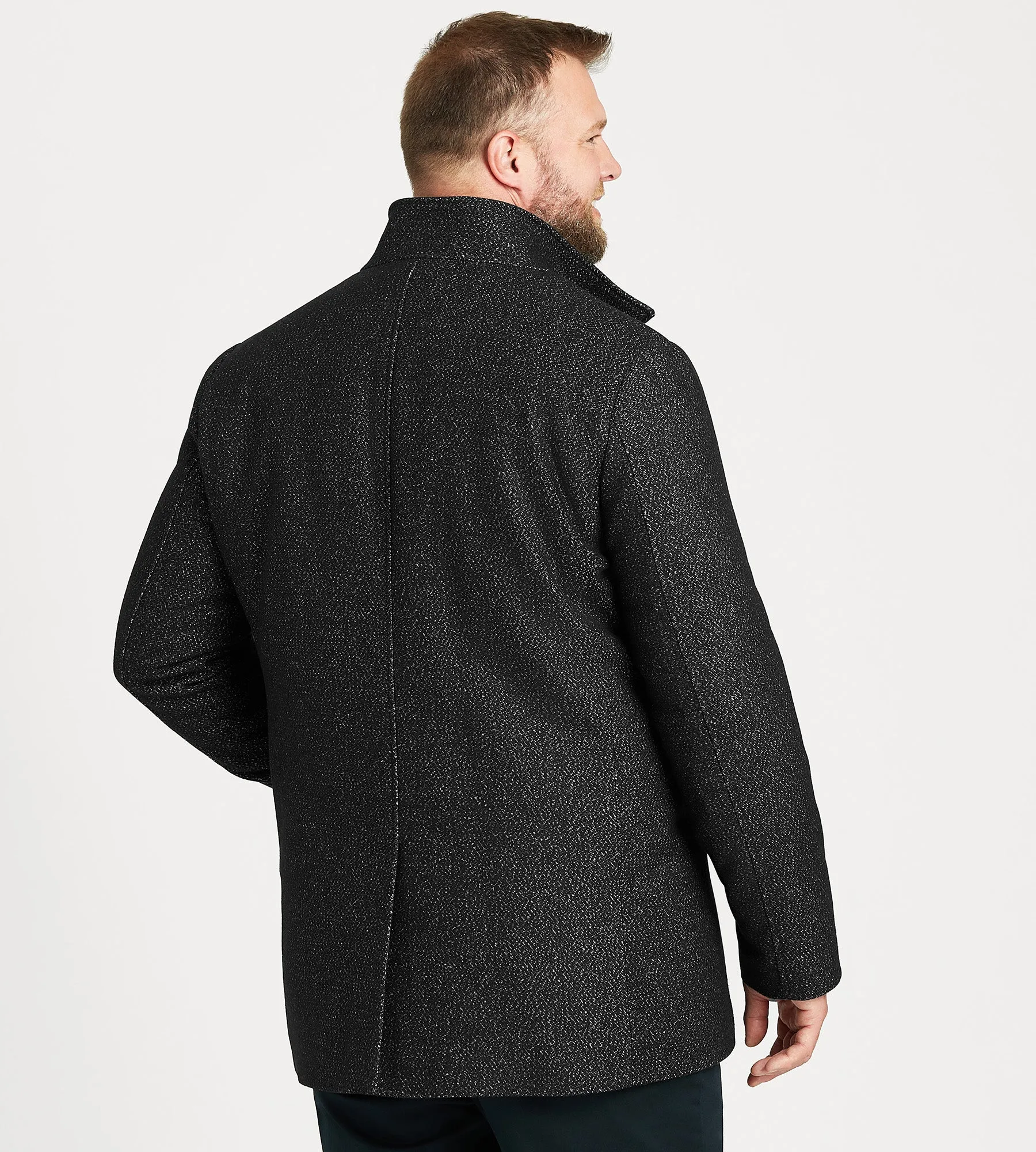 Funnel Collar Wool Blend Coat sold by George Richards product image thumbnail 3