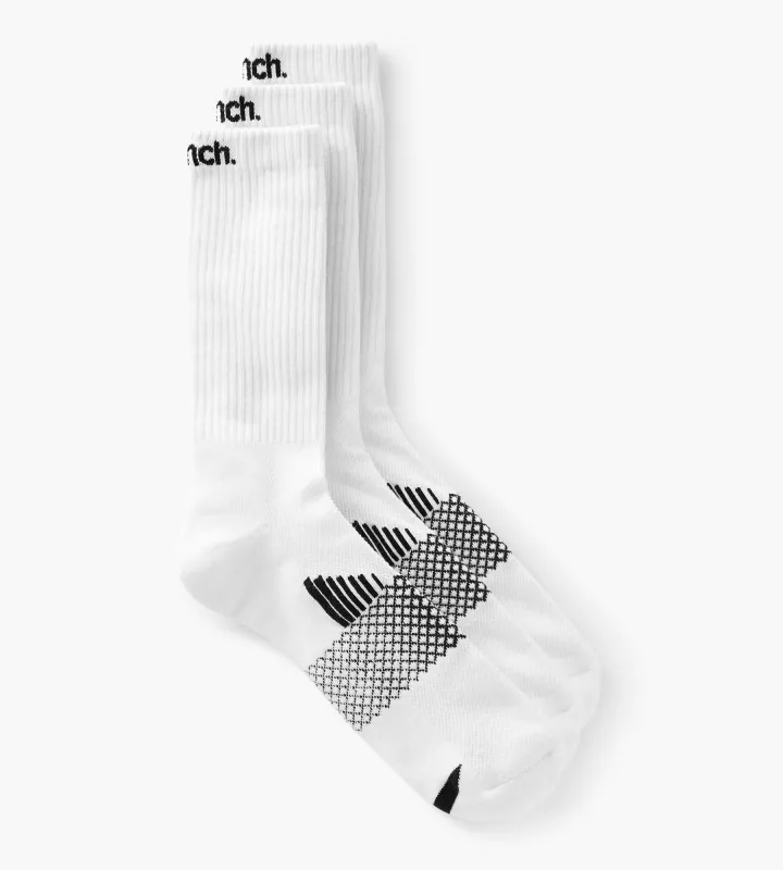 Active Half Cushion Crew Socks made by Bench
