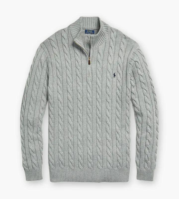 Cable 1/4 Zip Sweater made by Polo by Ralph Lauren