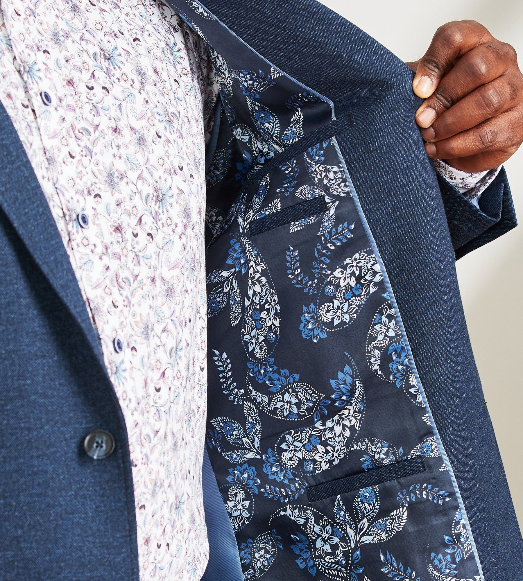 Modern Fit Tonal Knit Sport Jacket sold by George Richards product image thumbnail 3