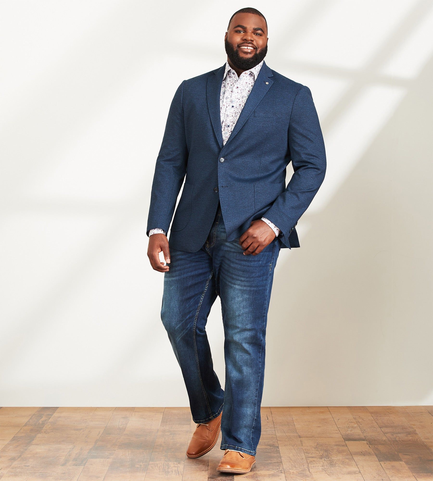 Modern Fit Tonal Knit Sport Jacket sold by George Richards product image thumbnail 5