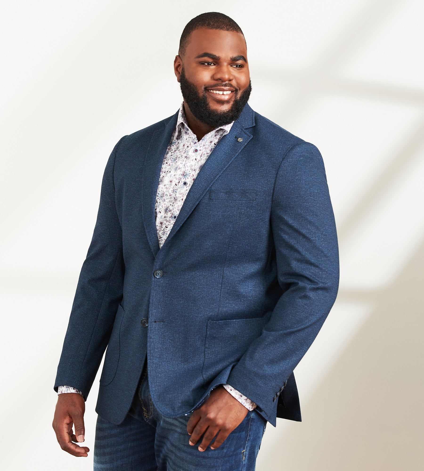 Modern Fit Tonal Knit Sport Jacket sold by George Richards