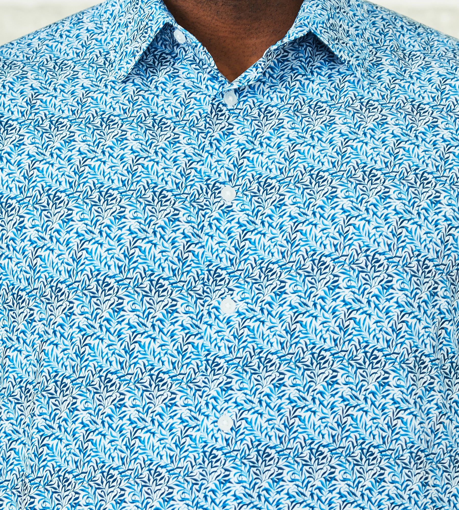 360° Stretch Floral Print Short Sleeve Sport Shirt sold by George Richards product image thumbnail 2