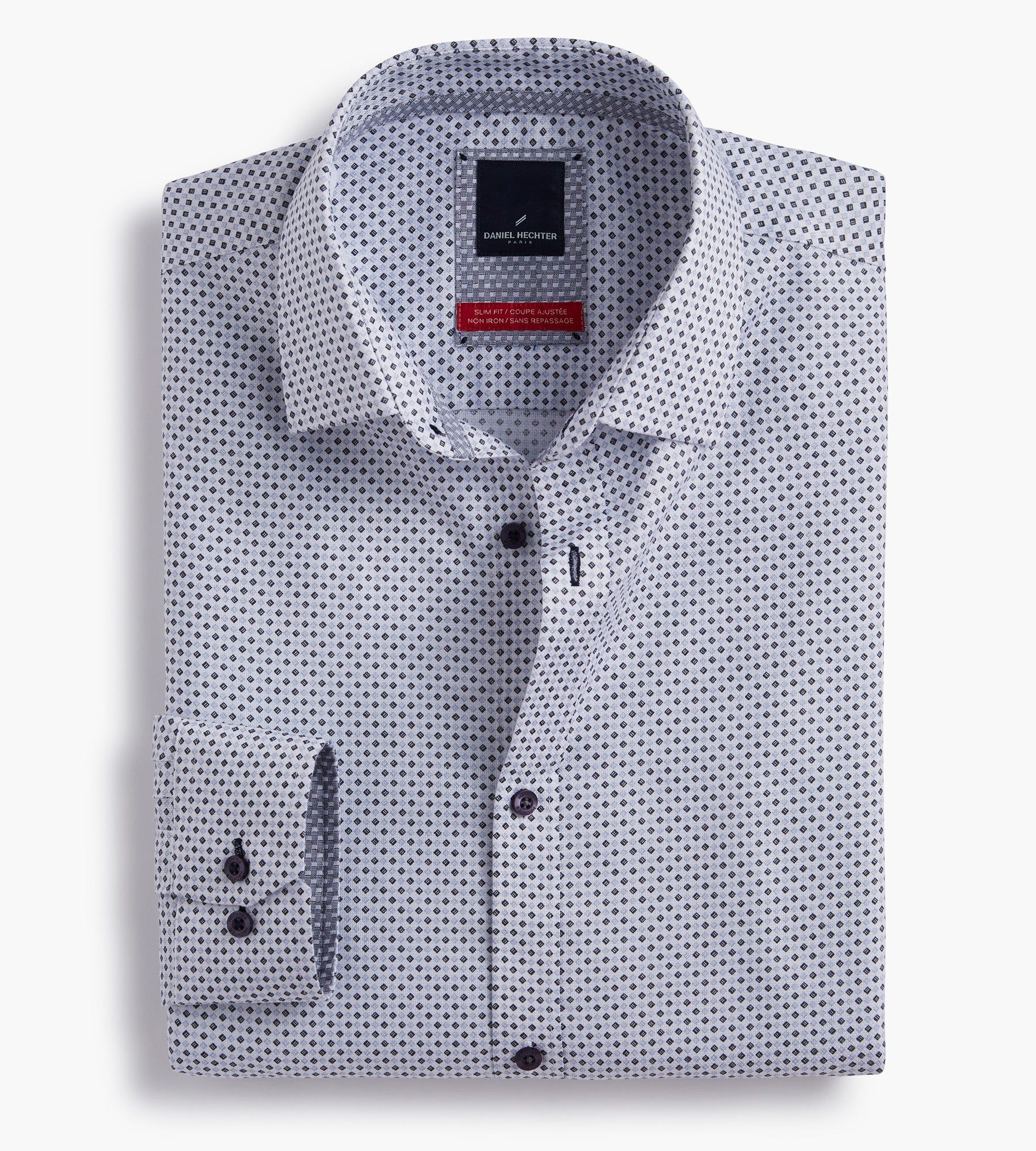 Modern Fit Non-Iron Geo Dress Shirt sold by George Richards
