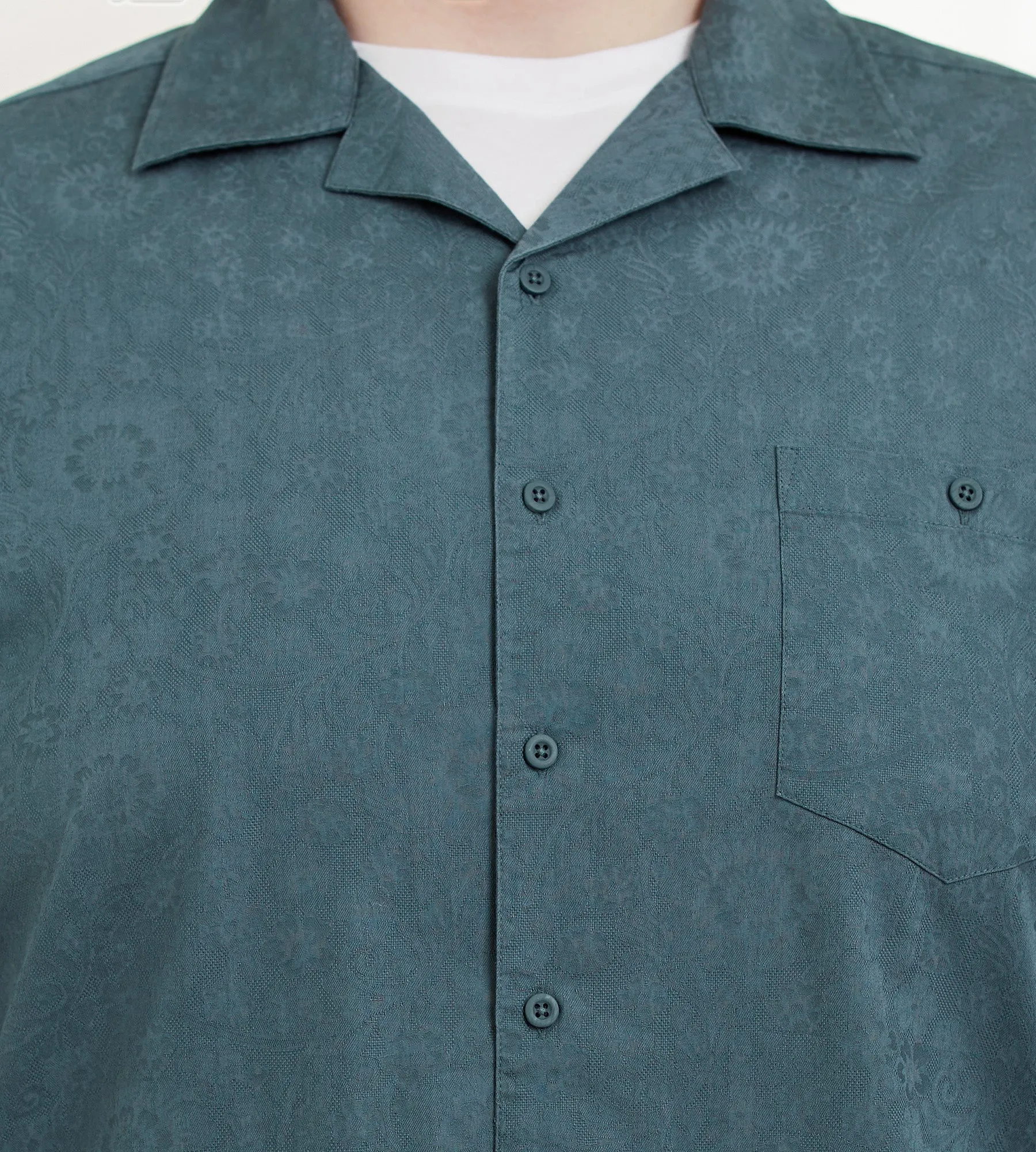 Solid Resort Short Sleeve Sport Shirt sold by George Richards product image thumbnail 4