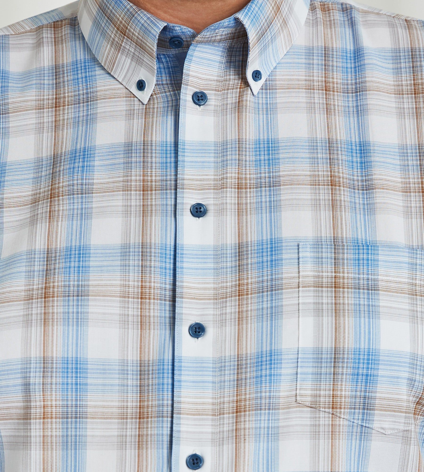 Easy Care Plaid Short Sleeve Sport Shirt sold by George Richards product image thumbnail 2