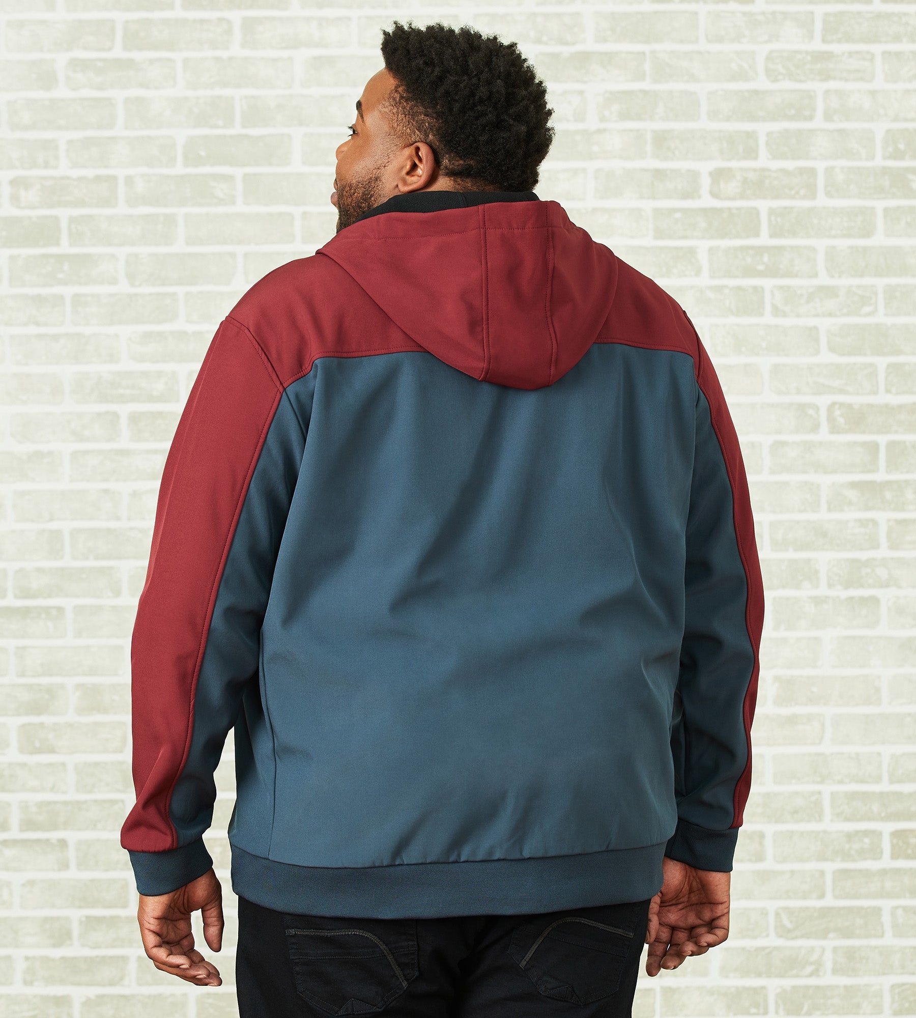 Micro Fleece Bonded Softshell Jacket sold by George Richards product image thumbnail 3