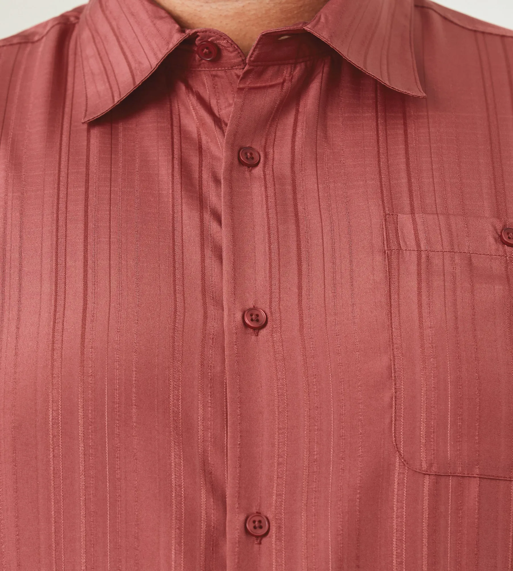 Microfibre Tonal Short Sleeve Sport Shirt sold by George Richards product image thumbnail 2