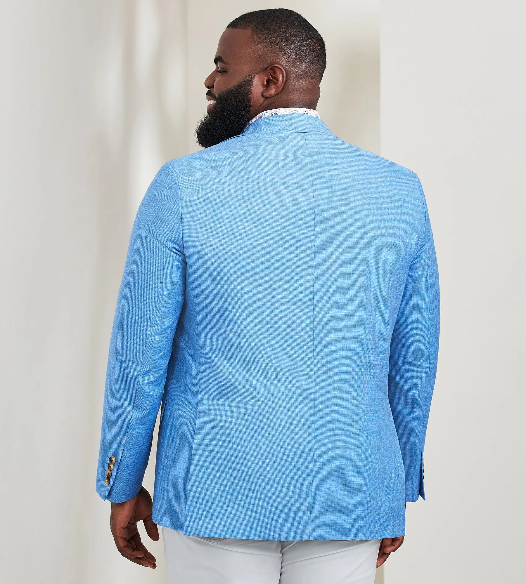 Modern Fit Woven Heather Sport Jacket sold by George Richards product image thumbnail 4