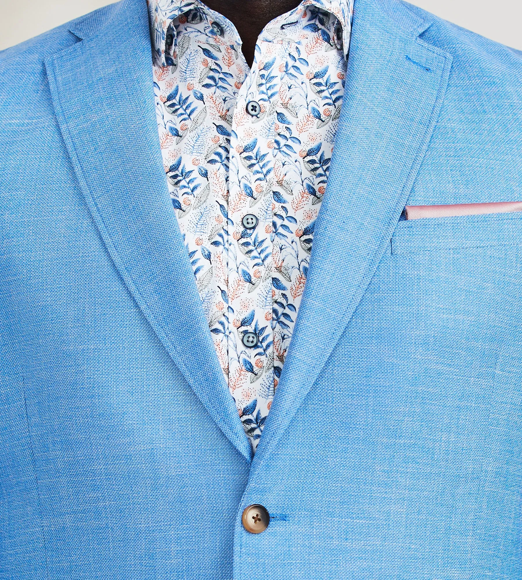 Modern Fit Woven Heather Sport Jacket sold by George Richards product image thumbnail 2