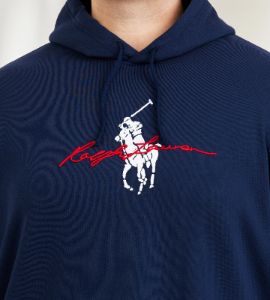 Graphic Fleece Polo Pony Hoodie sold by George Richards