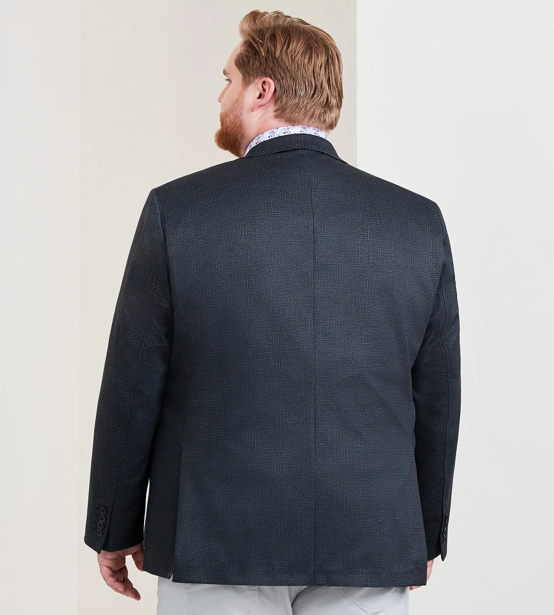 Modern Fit Heather Knit Sport Jacket sold by George Richards product image thumbnail 3