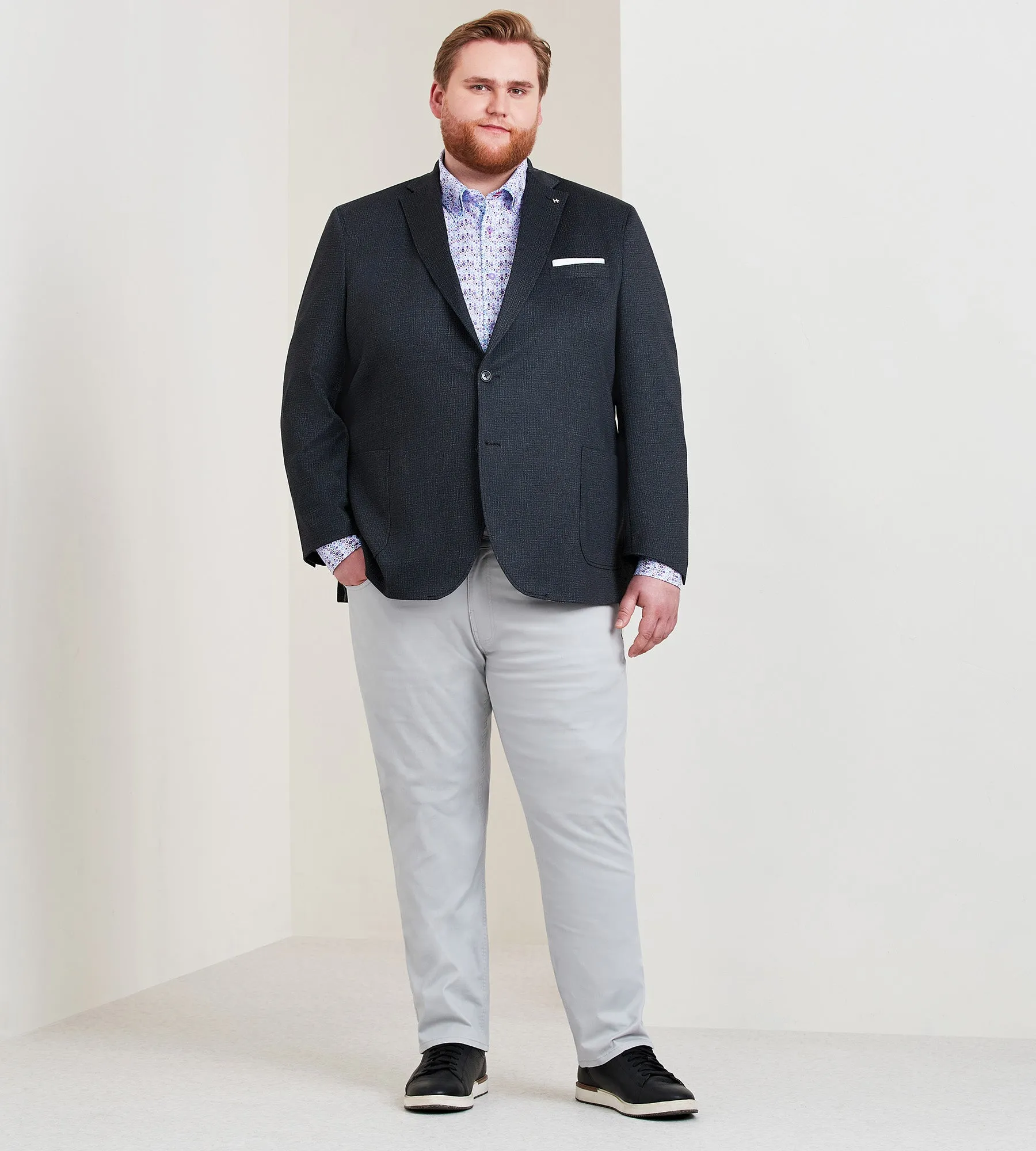 Modern Fit Heather Knit Sport Jacket sold by George Richards product image thumbnail 4