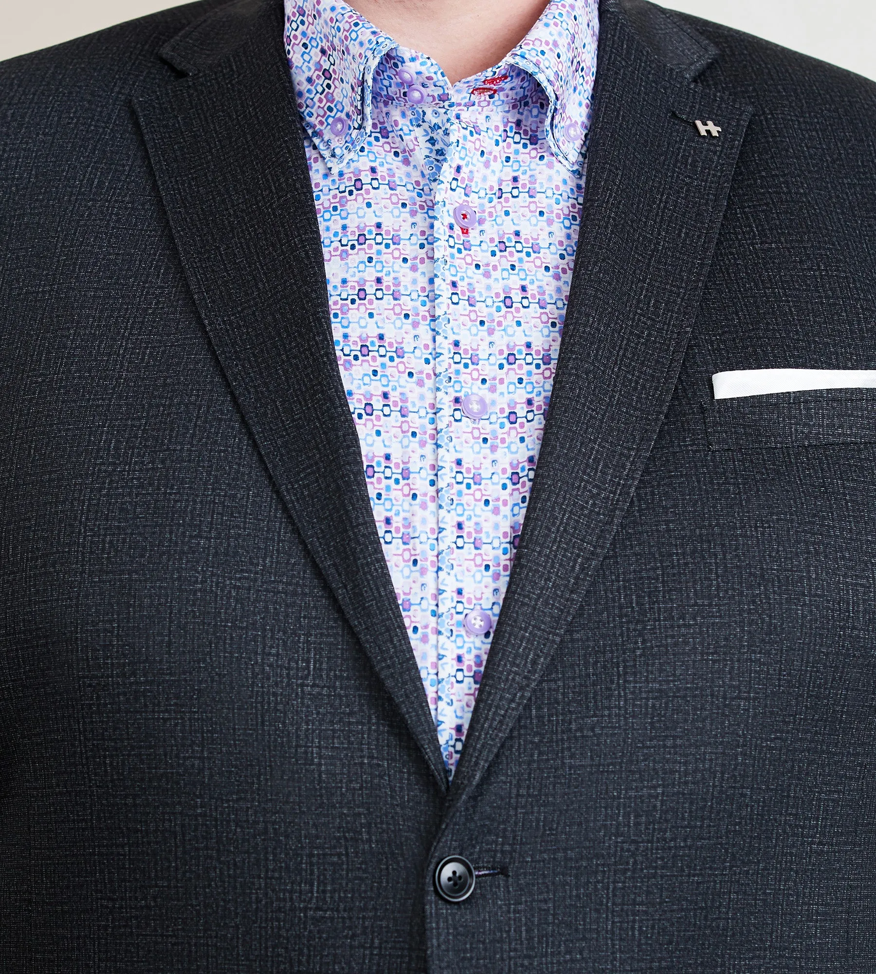 Modern Fit Heather Knit Sport Jacket sold by George Richards product image thumbnail 2