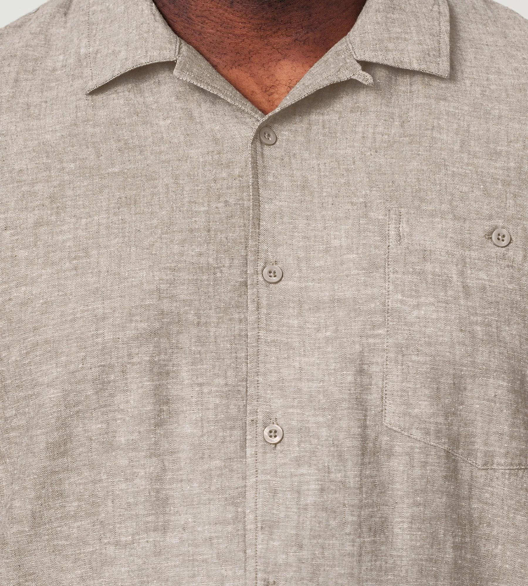 Linen Short Sleeve Sport Shirt sold by George Richards product image thumbnail 2