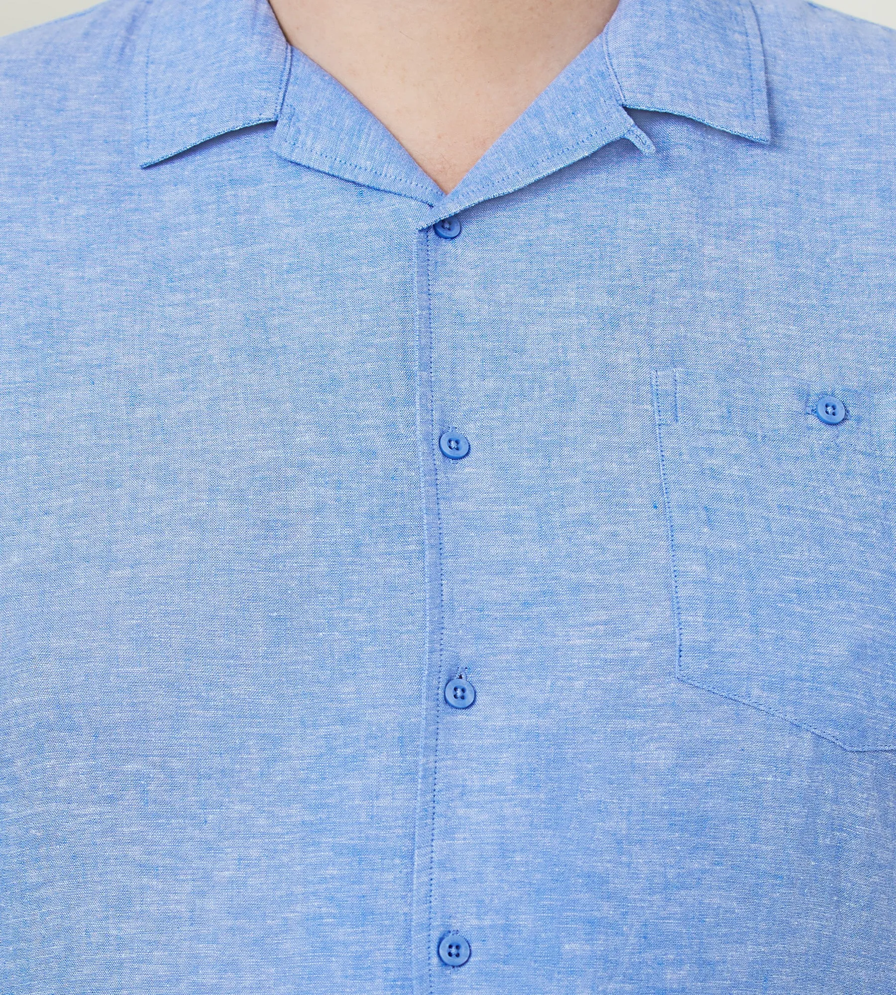 Linen Short Sleeve Sport Shirt sold by George Richards product image thumbnail 4