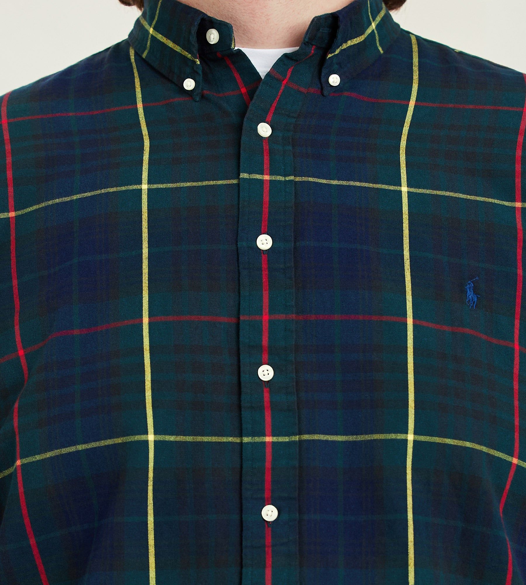 Plaid Oxford Long Sleeve Sport Shirt sold by George Richards product image thumbnail 2
