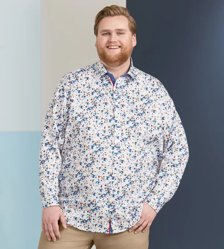 Water Colour Print Shirt made by George Richards
