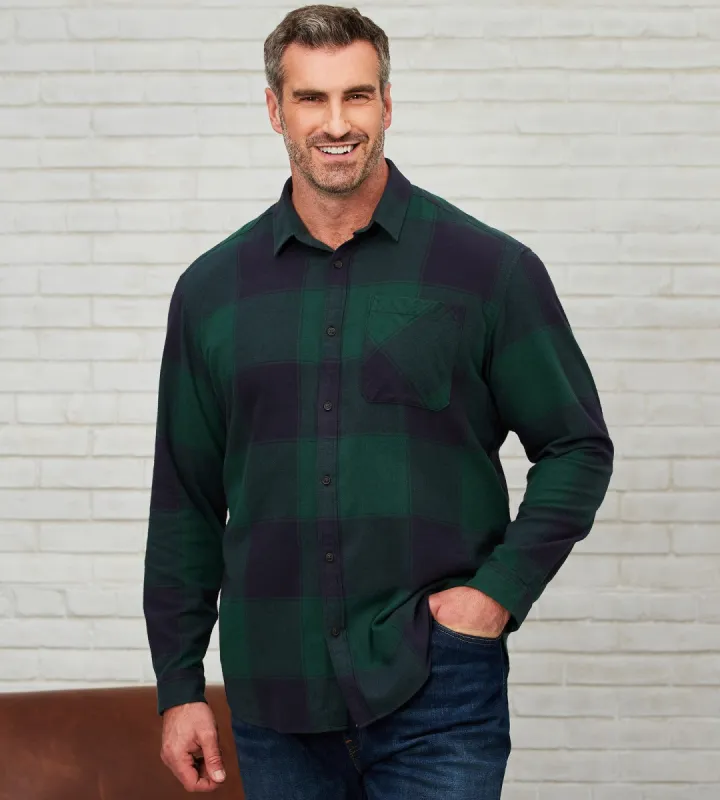 Plaid Flannel Sport Shirt sold by George Richards