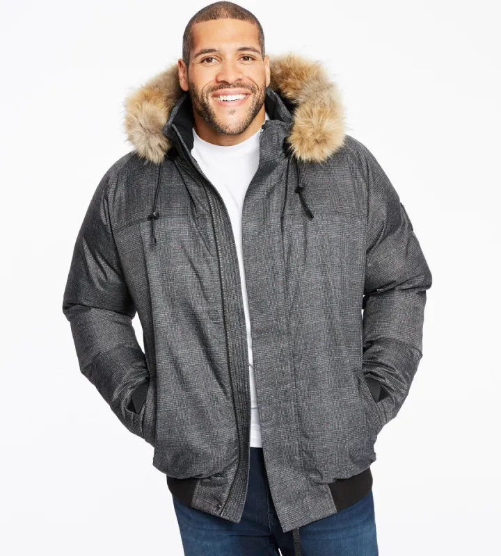 Plaid Parka Jacket sold by George Richards