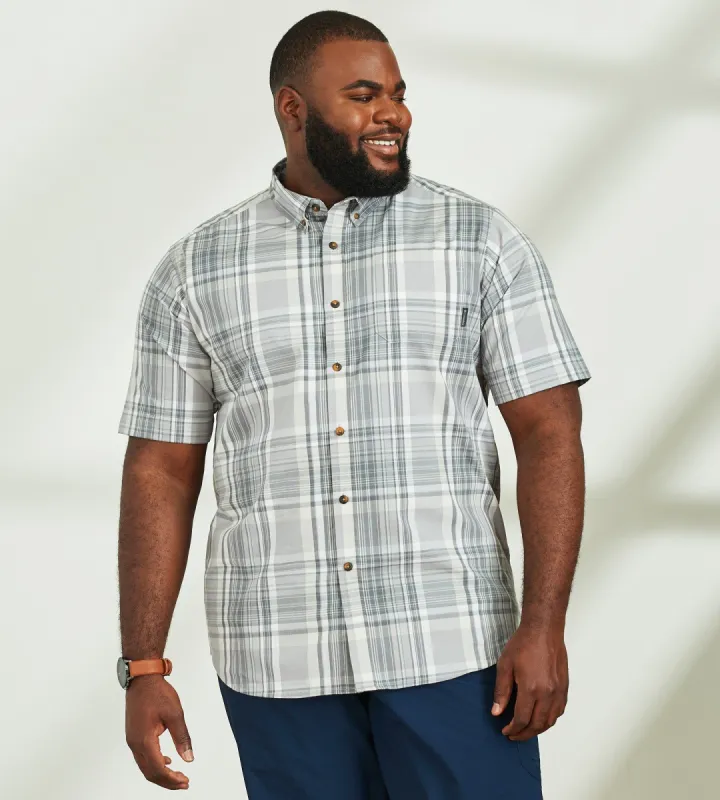 Rapid Rivers Plaid Short Sleeve Sport Shirt sold by George Richards