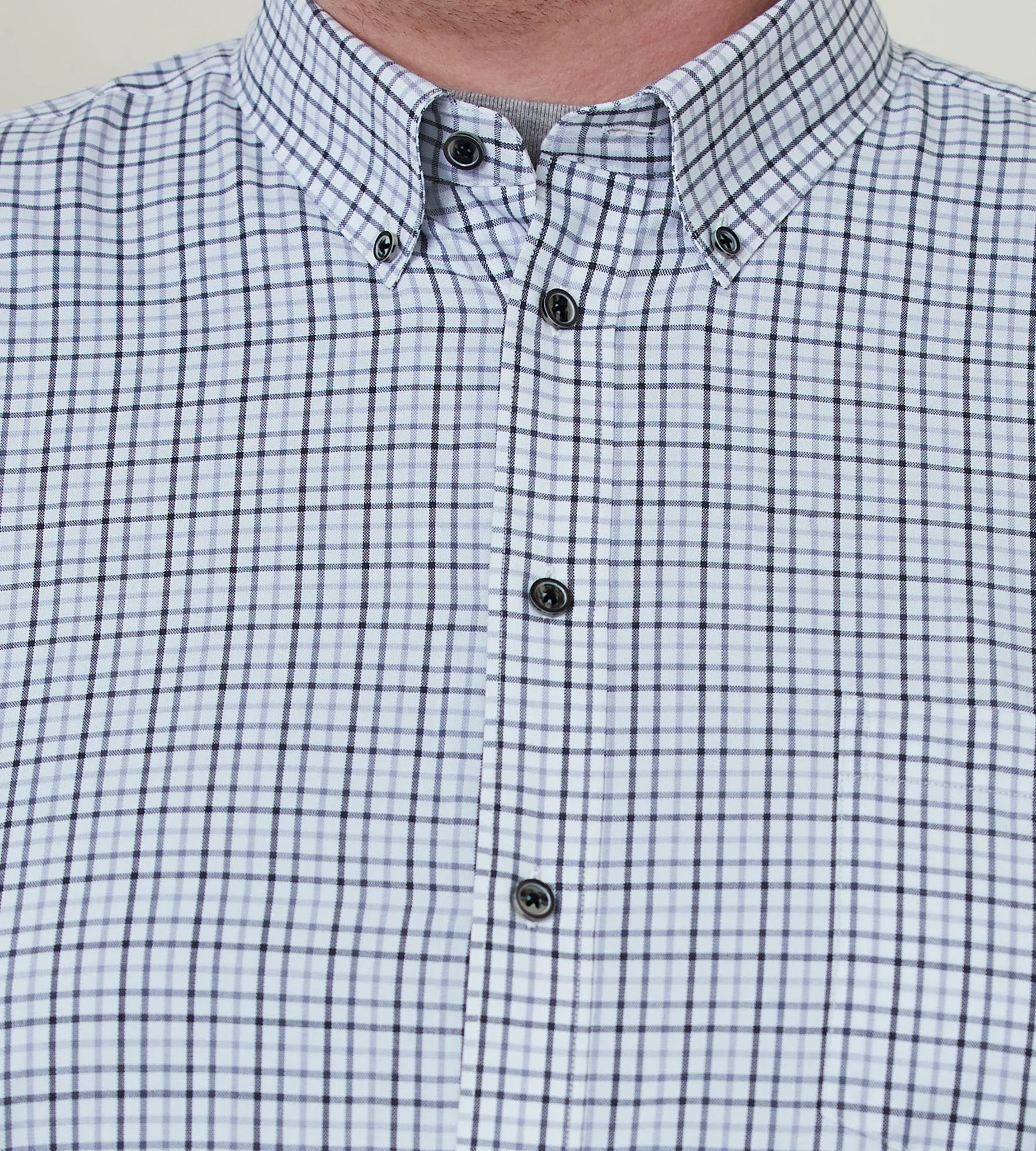 Easy Care Plaid Short Sleeve Sport Shirt sold by George Richards product image thumbnail 2