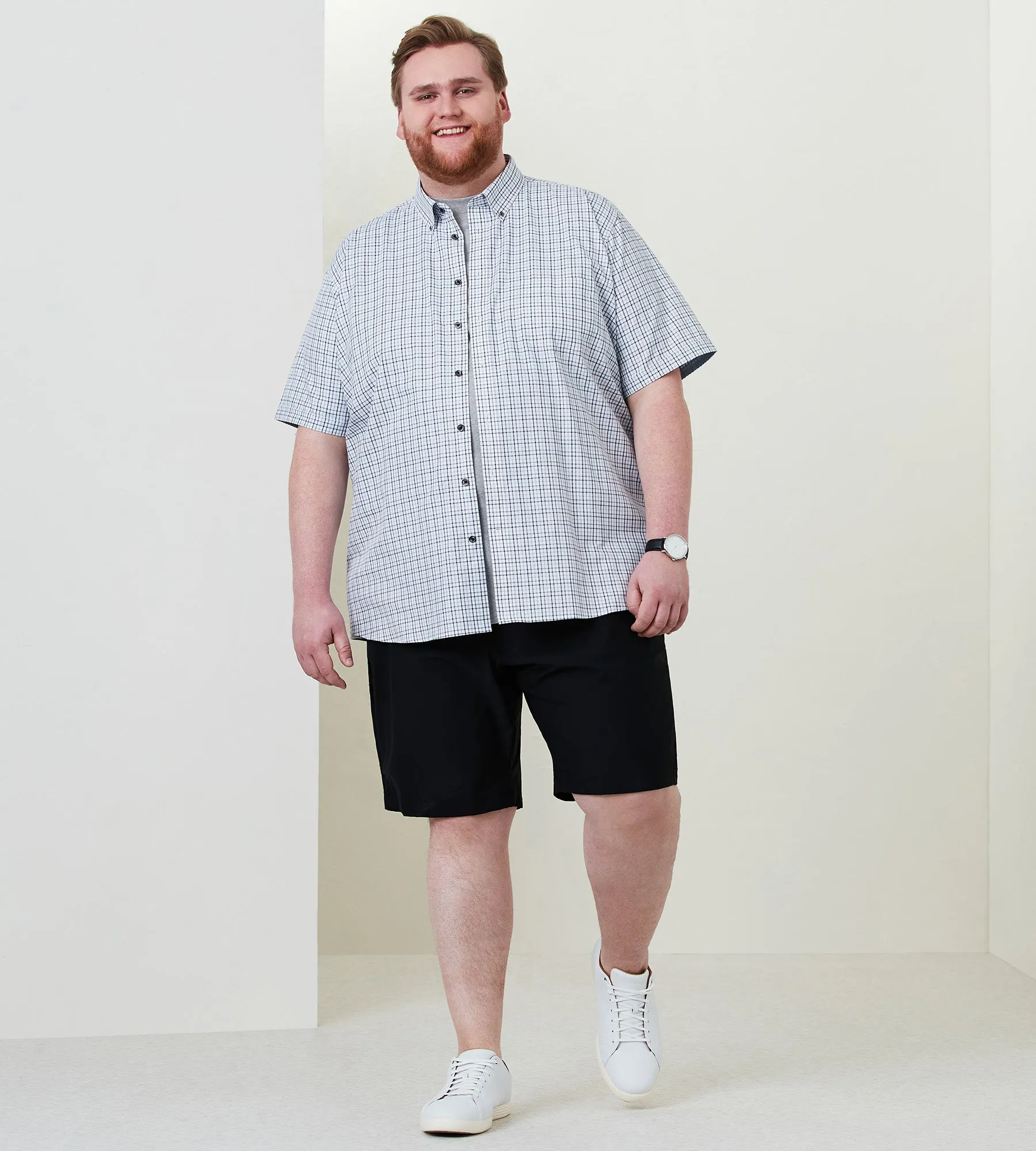 Easy Care Plaid Short Sleeve Sport Shirt sold by George Richards product image thumbnail 3
