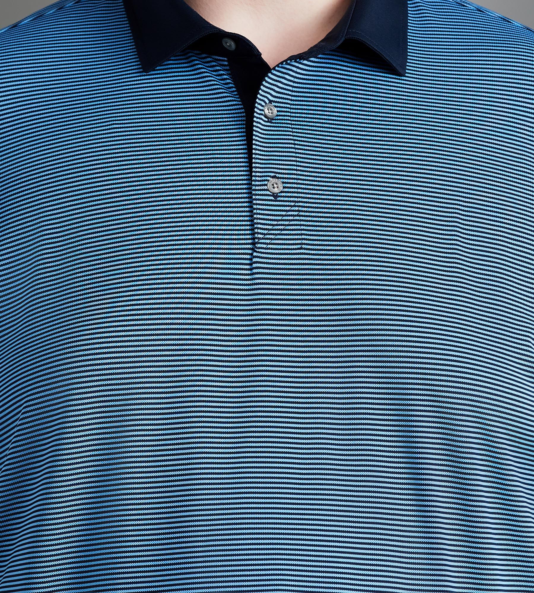 Pique Micro Stripe Polo sold by George Richards product image thumbnail 2