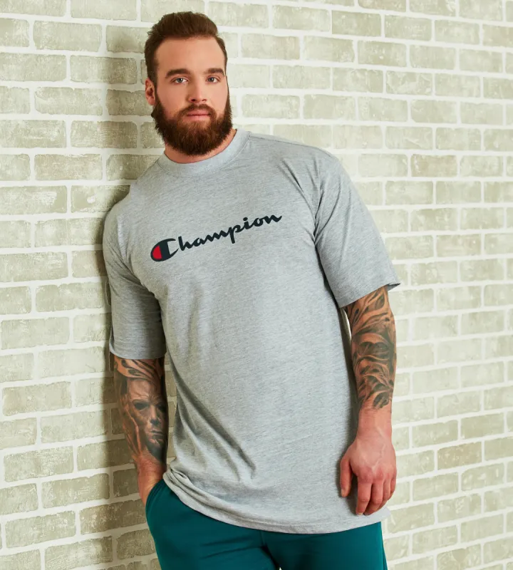 Faux Quilt ''Script'' Logo Tee sold by George Richards