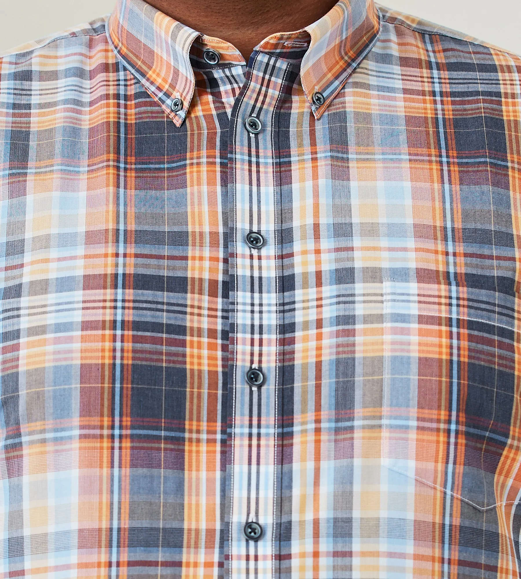 Easy Care Plaid Short Sleeve Sport Shirt sold by George Richards product image thumbnail 2
