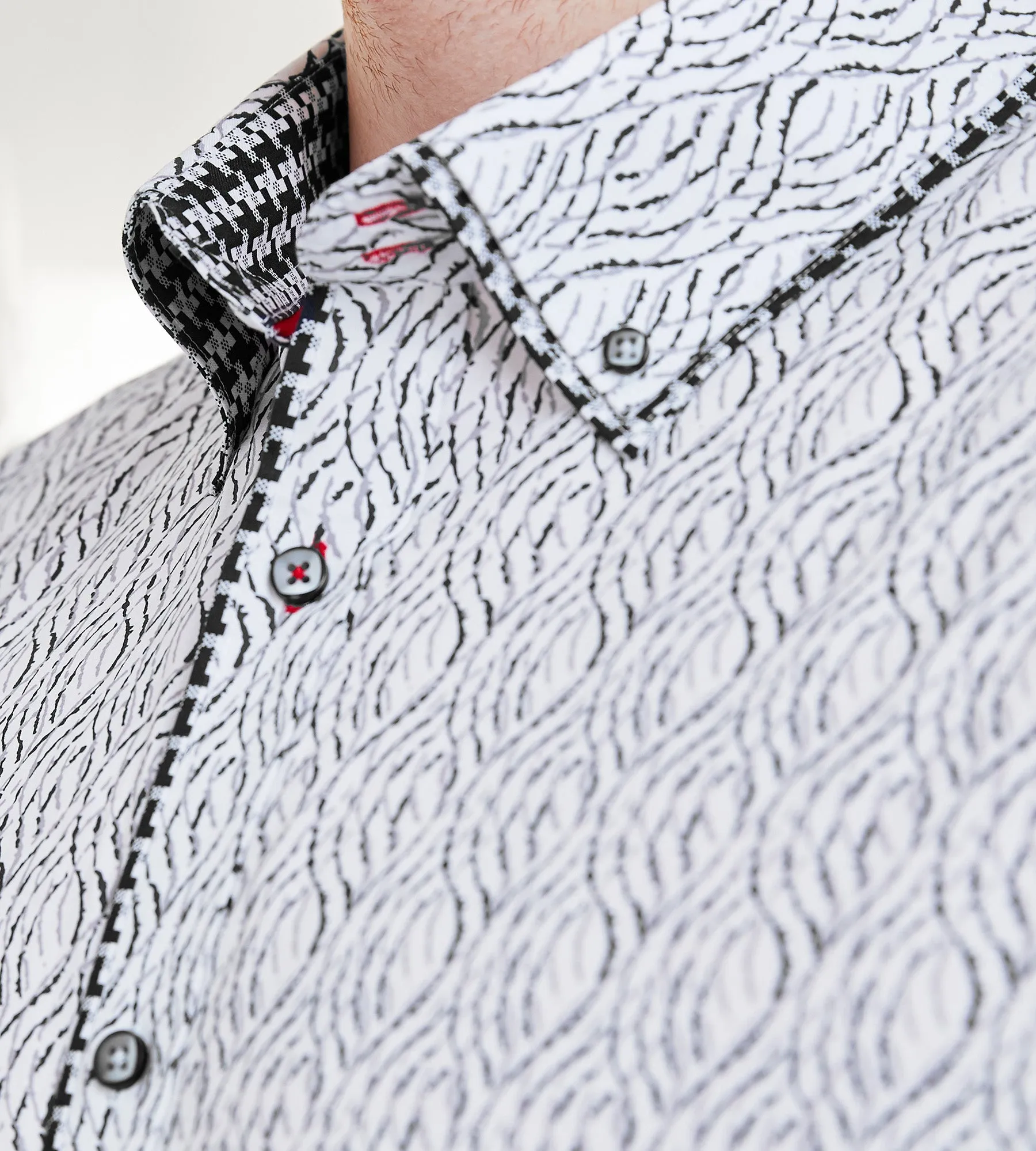 Double-Collar Long Sleeve Sport Shirt sold by George Richards product image thumbnail 3