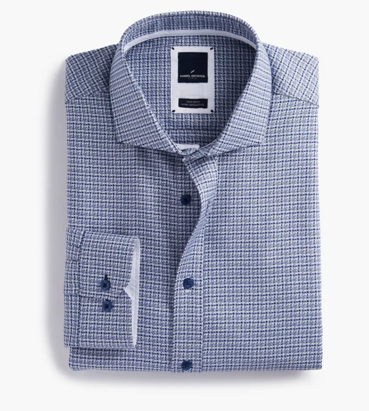 Modern Fit Non-Iron Check Dress Shirt sold by George Richards