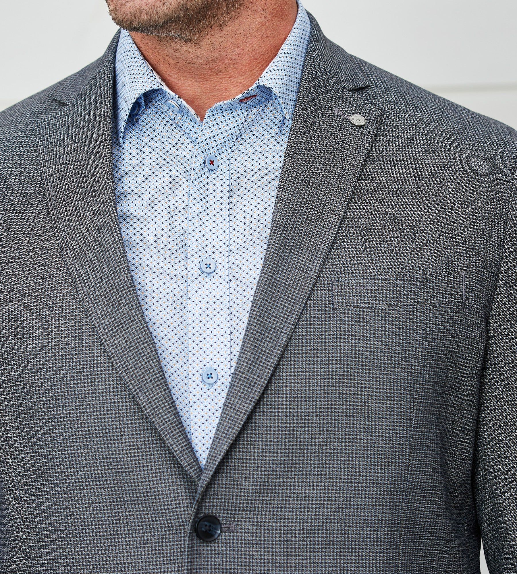 Modern Fit Neat Woven Sport Jacket sold by George Richards product image thumbnail 2