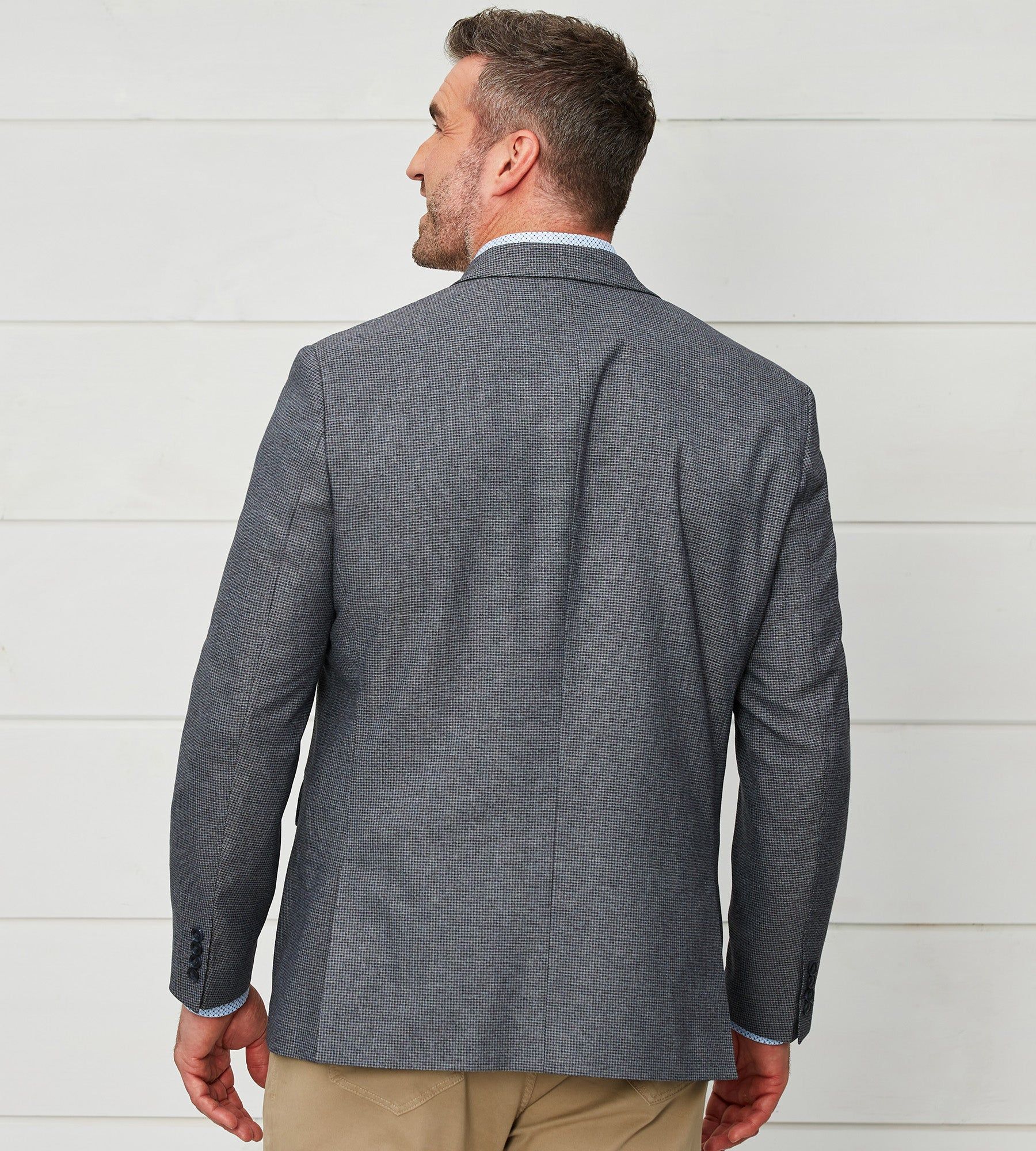 Modern Fit Neat Woven Sport Jacket sold by George Richards product image thumbnail 4