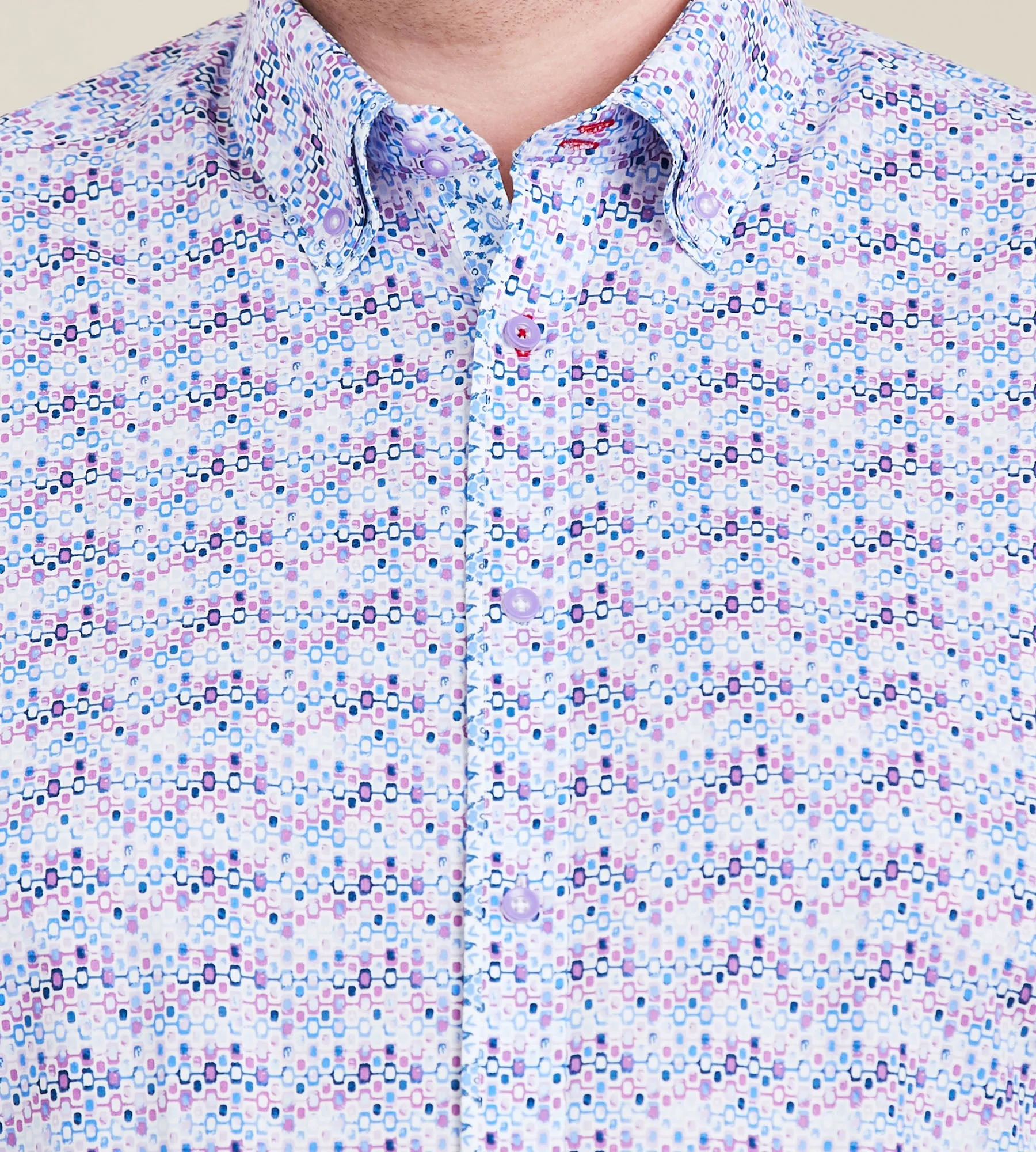 Double-Collar Long Sleeve Sport Shirt sold by George Richards product image thumbnail 2