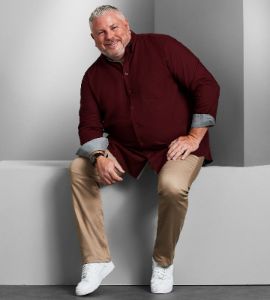 Easy Care Tonal Long Sleeve Sport Shirt sold by George Richards