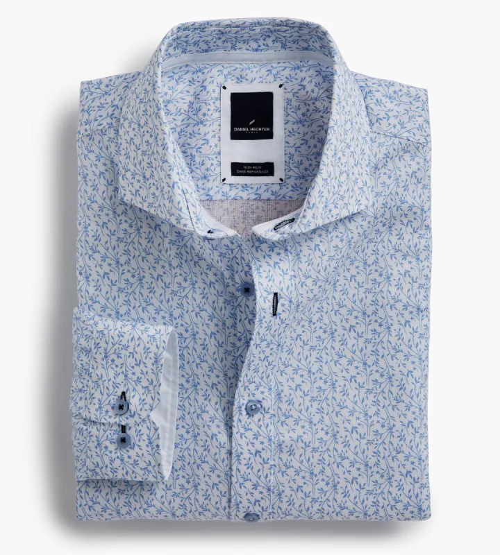 Modern Fit Non-Iron Floral Dress Shirt sold by George Richards