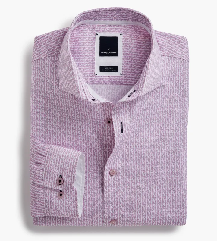 Modern Fit Non-Iron Printed Dress Shirt sold by George Richards