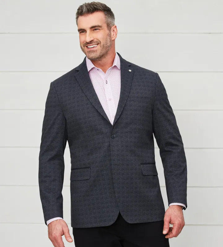 Modern Fit Tonal Check Knit Sport Jacket sold by George Richards