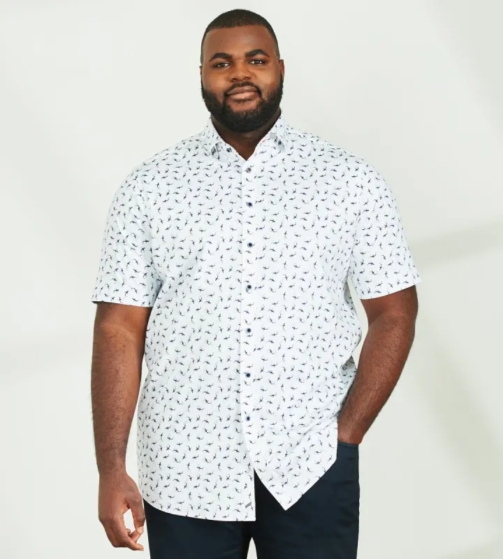 360° Stretch Whale Print Short Sleeve Sport Shirt sold by George Richards