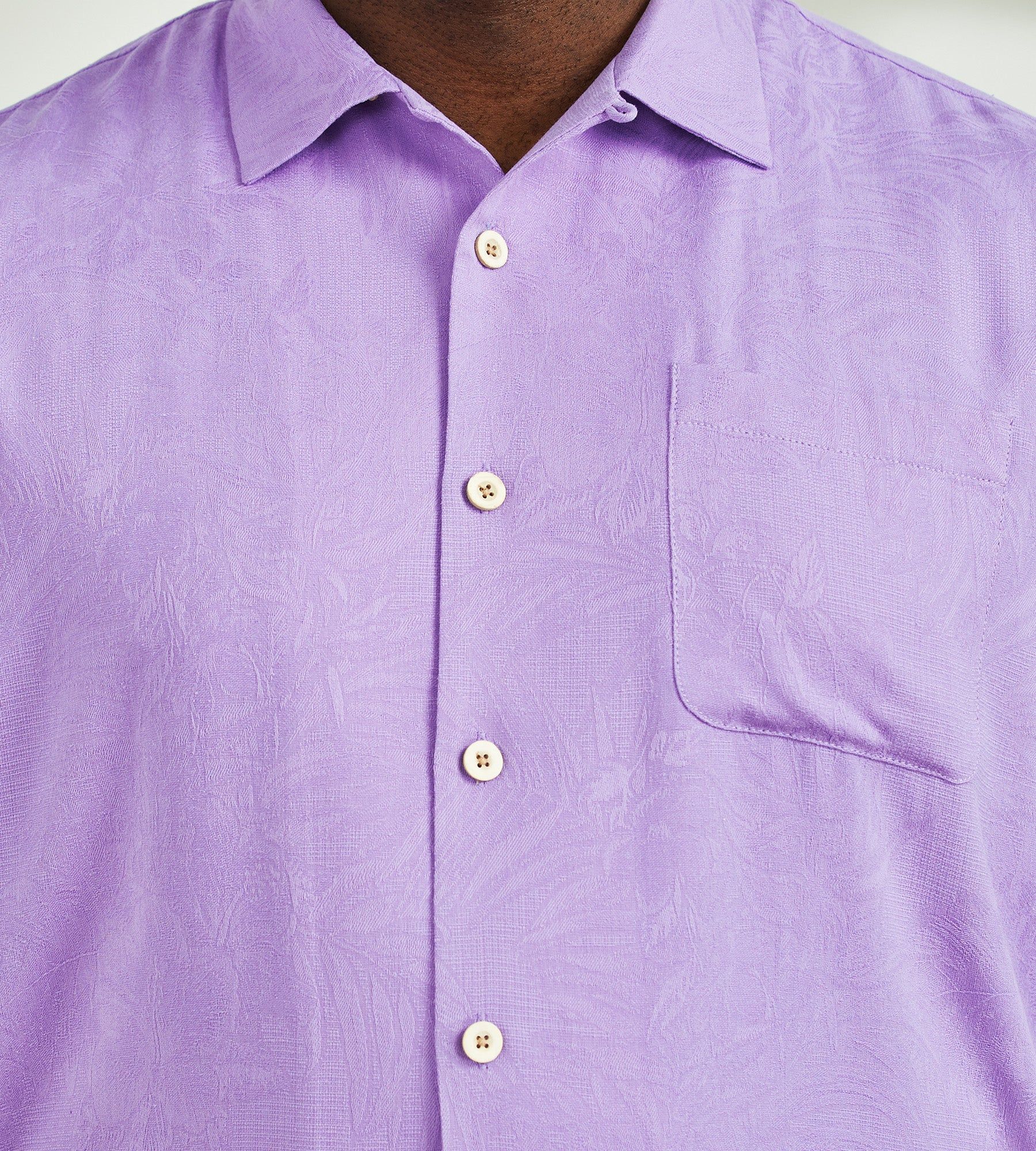Tropic Isles Tonal Jacquard Short Sleeve Sport Shirt sold by Mr. Big and Tall product image thumbnail 2