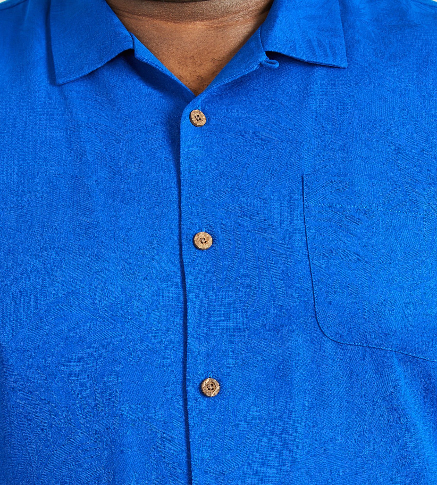 Tropic Isles Tonal Jacquard Short Sleeve Sport Shirt sold by Mr. Big and Tall product image thumbnail 4