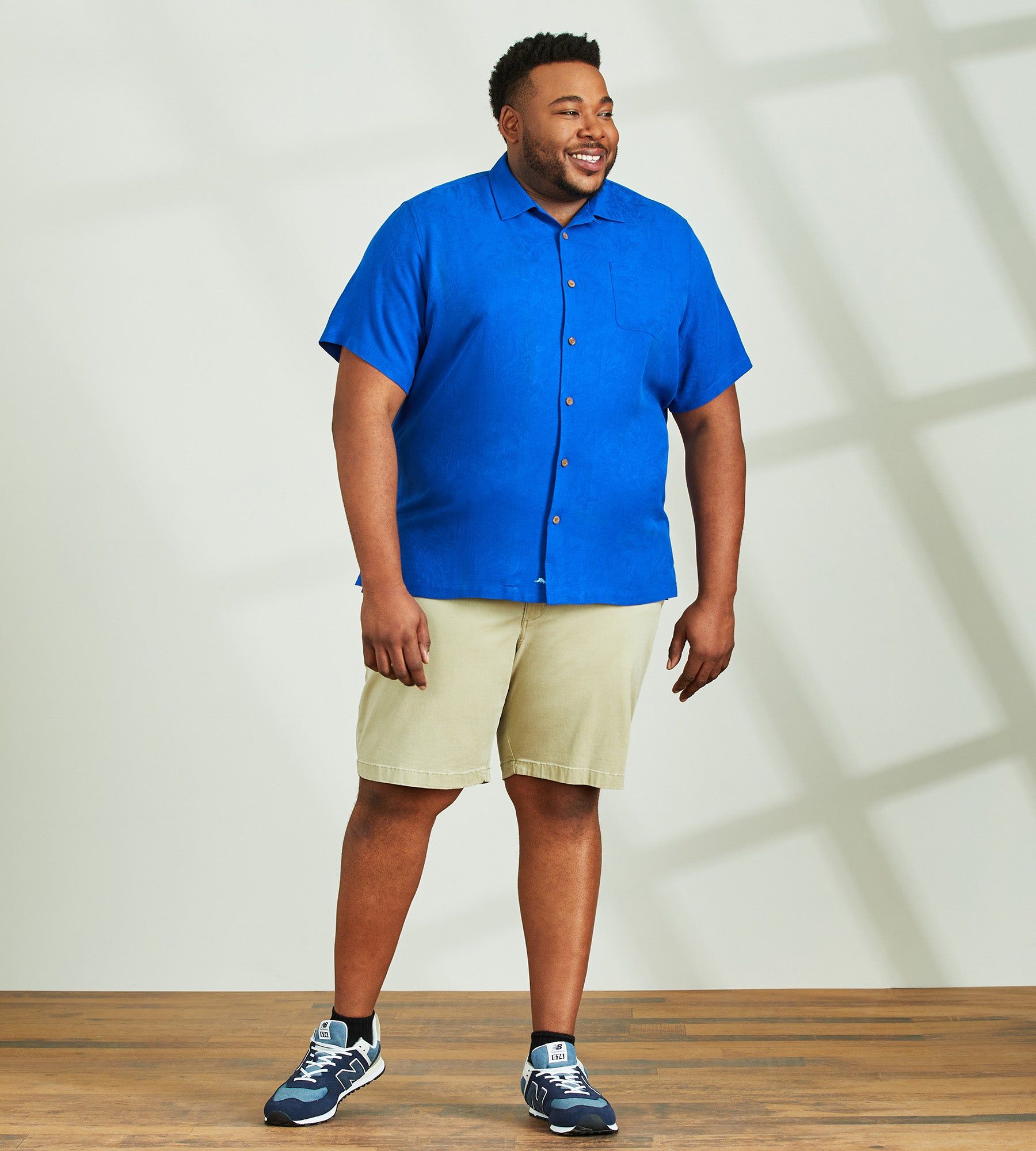 Tropic Isles Tonal Jacquard Short Sleeve Sport Shirt sold by Mr. Big and Tall product image thumbnail 5