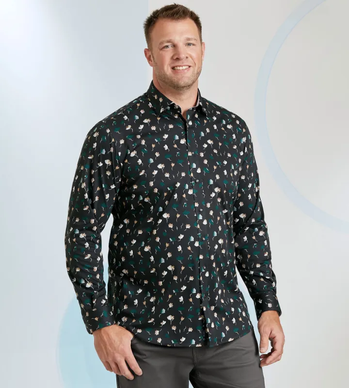 360° Stretch Leaf Print Shirt sold by Mr. Big and Tall