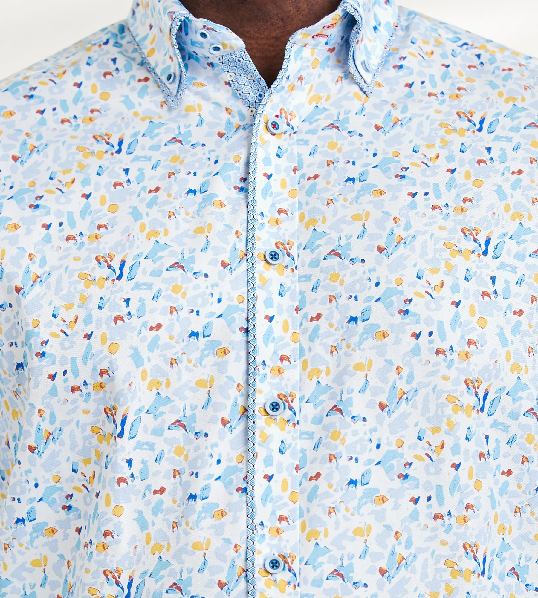 Double-Collar Long Sleeve Sport Shirt sold by Mr. Big and Tall product image thumbnail 3