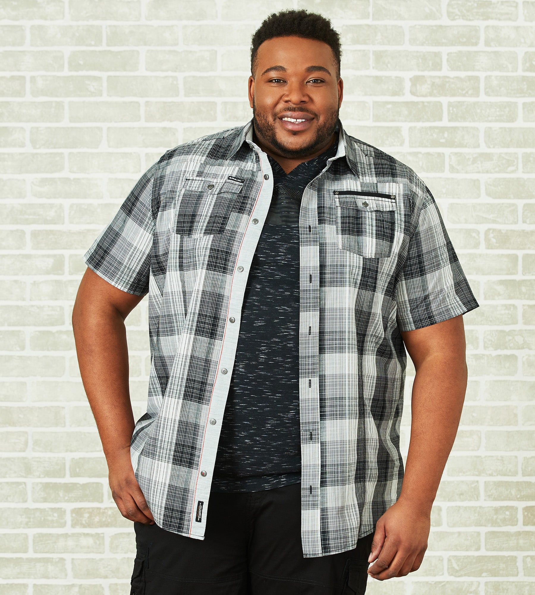 Plaid Short Sleeve Sport Shirt sold by Mr. Big and Tall product image thumbnail 9