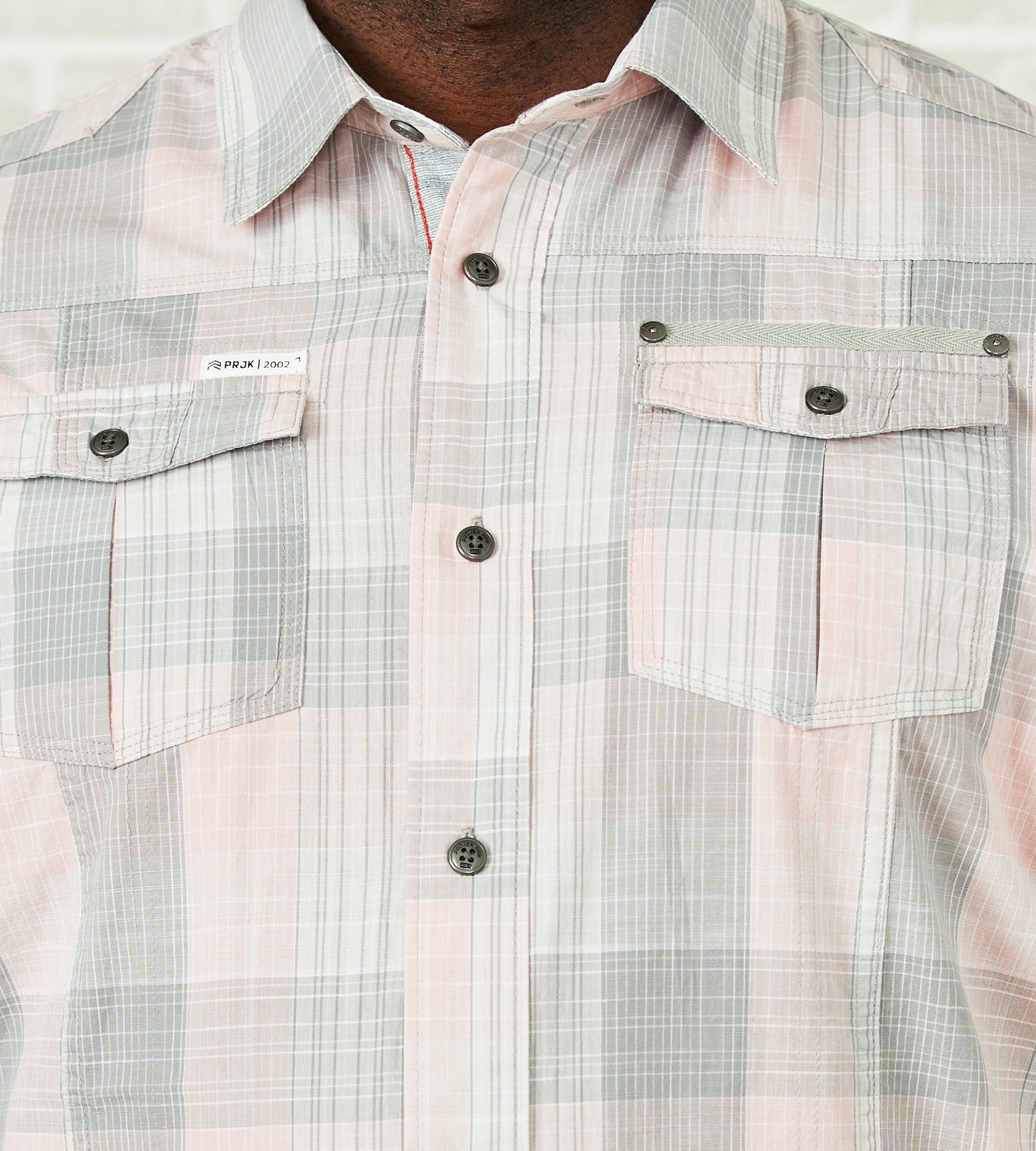 Plaid Short Sleeve Sport Shirt sold by Mr. Big and Tall product image thumbnail 2