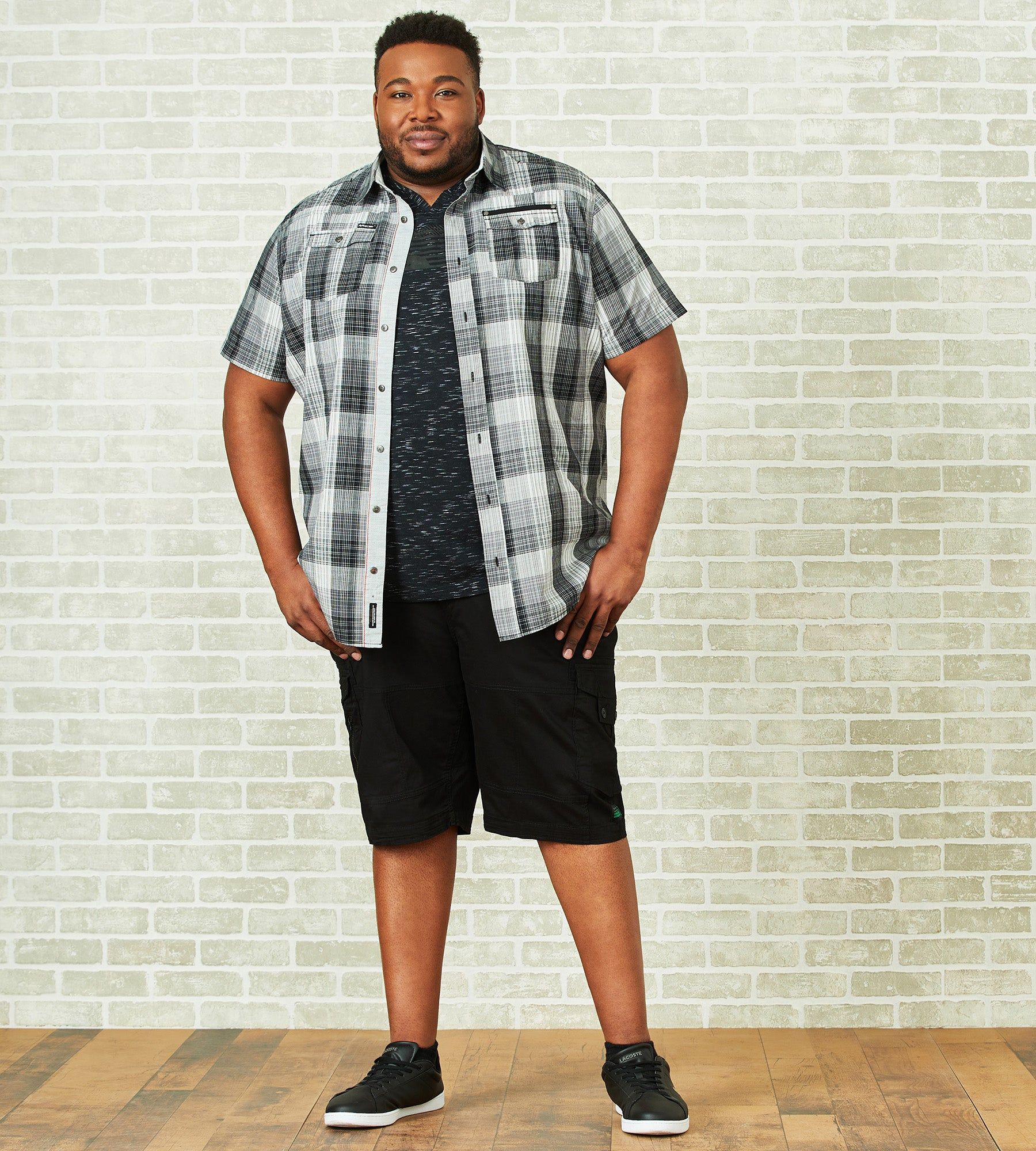 Plaid Short Sleeve Sport Shirt sold by Mr. Big and Tall product image thumbnail 11